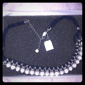 NWT Lia Sophia Blue White Perla Del Mar 17-20 in.